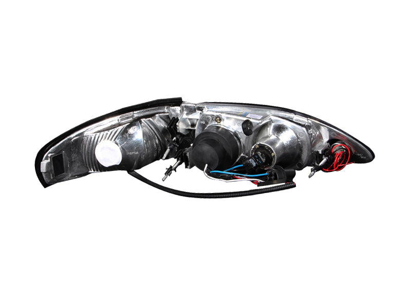 Projector Headlight Set w/Halo For 1994-1998 Ford Mustang 121038
