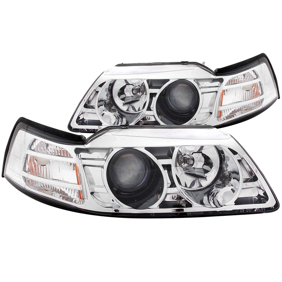 Projector Headlight Set For 1999-2004 Ford Mustang 121043