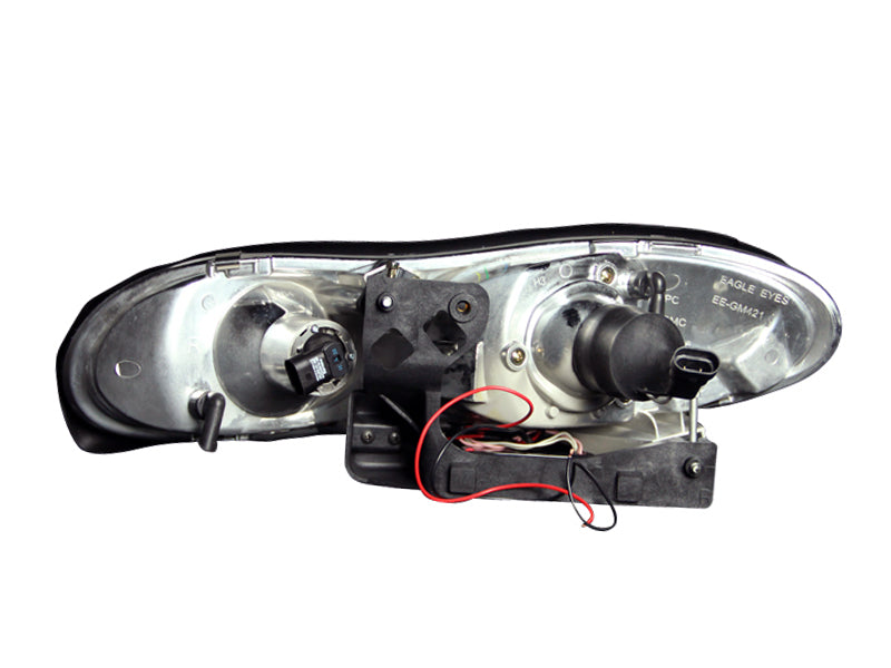 Projector Headlight Set w/Halo For 1998-2002 Chevrolet Camaro 121159