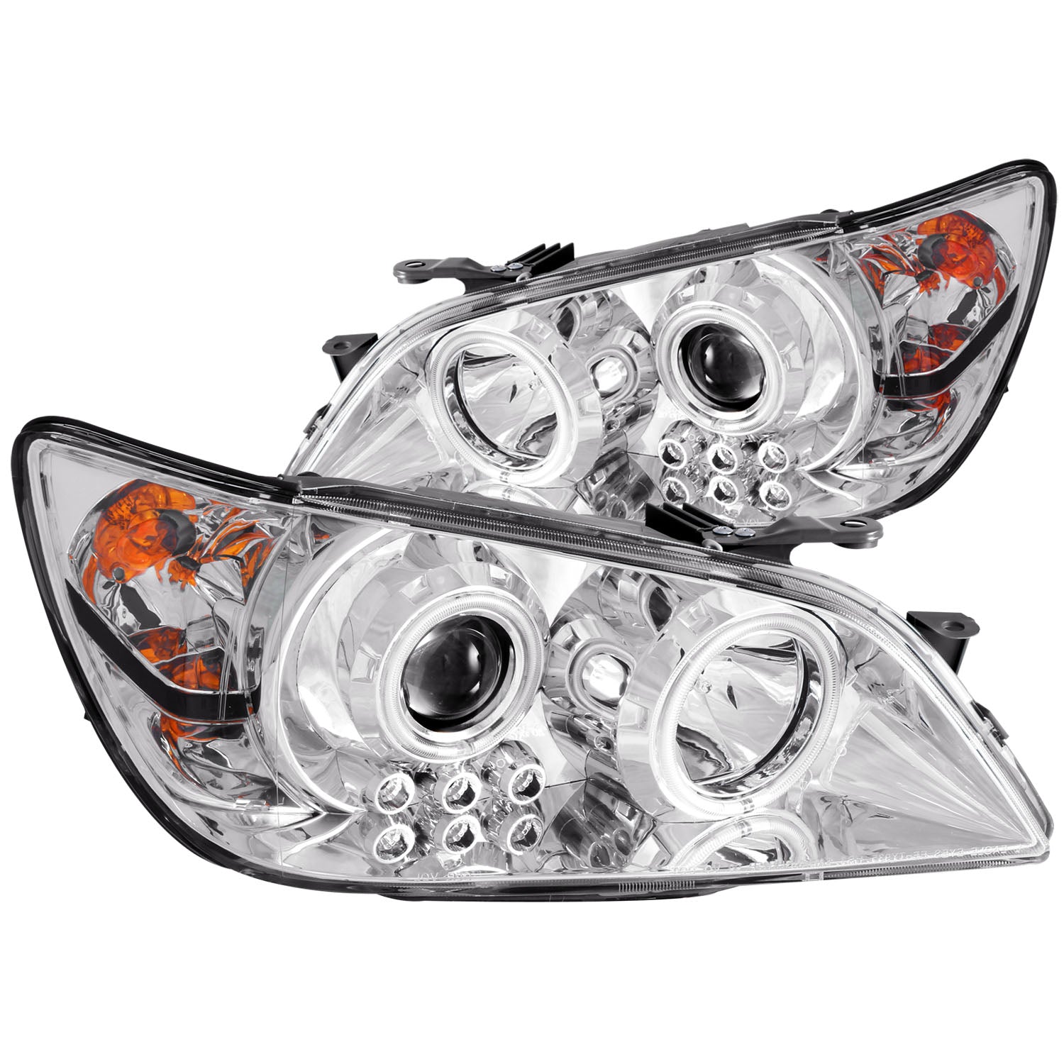 Projector Headlight Set w/Halo For 2001-2005 Lexus IS300 121200