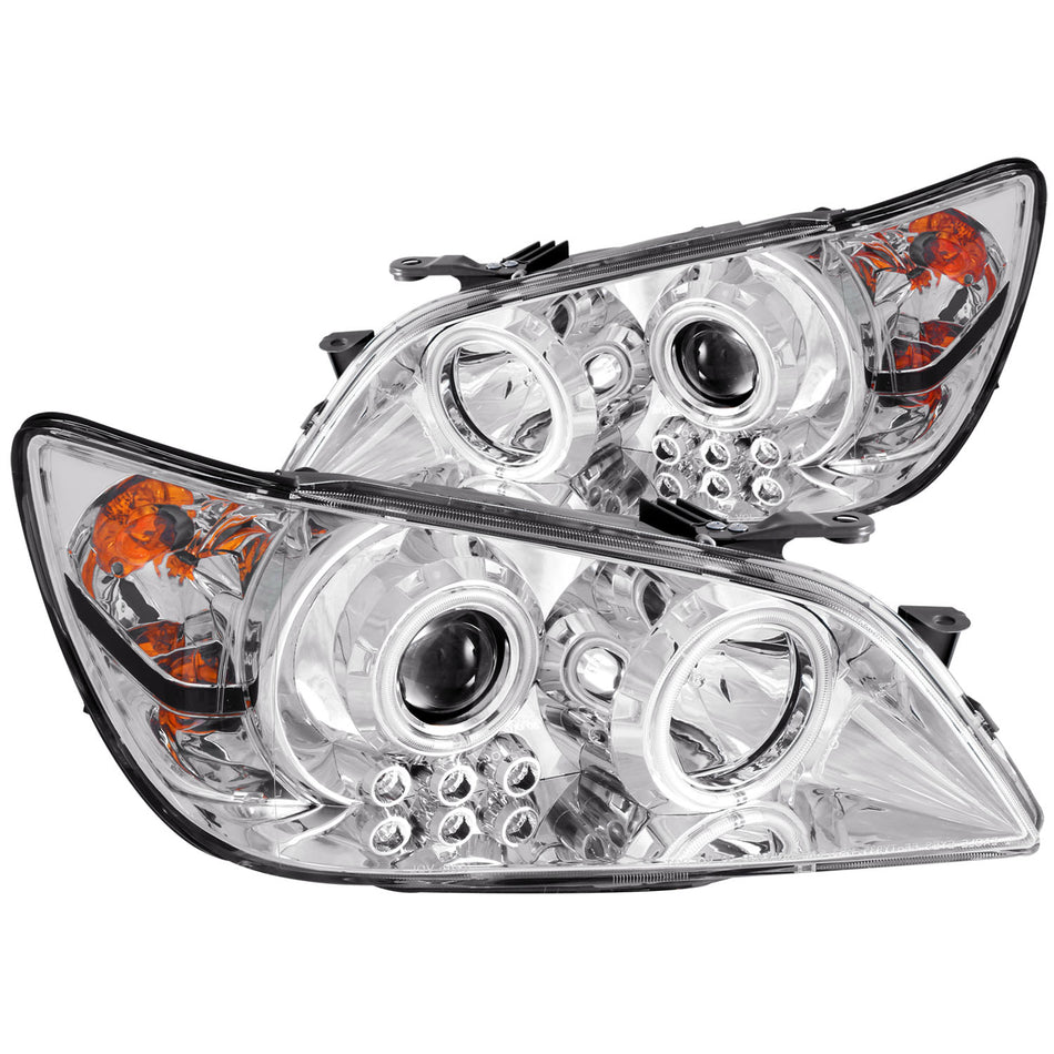 Projector Headlight Set w/Halo For 2001-2005 Lexus IS300 121200