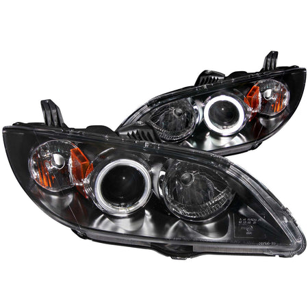 Projector Headlight Set w/Halo For 2004-2008 Mazda 3 121228