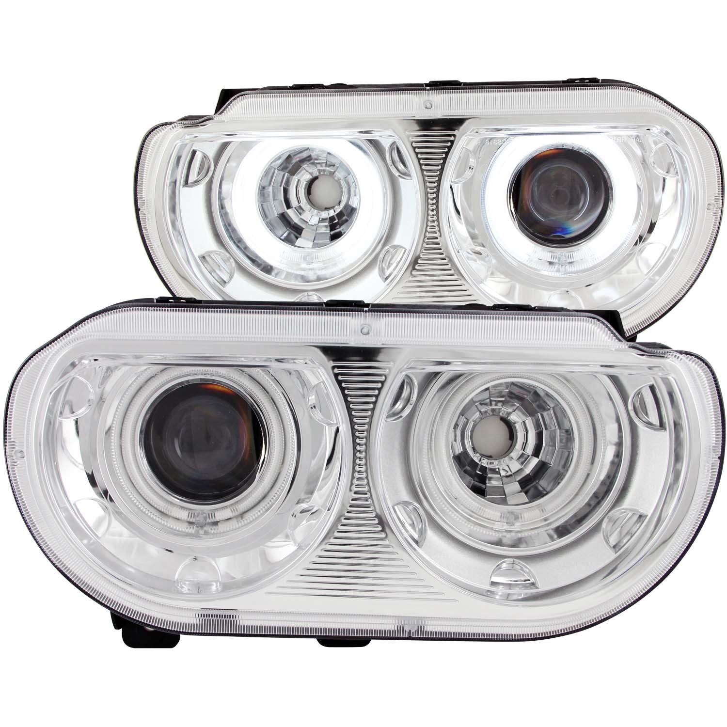 Projector Headlight Set w/Halo For 2008-2014 Dodge Challenger 121307