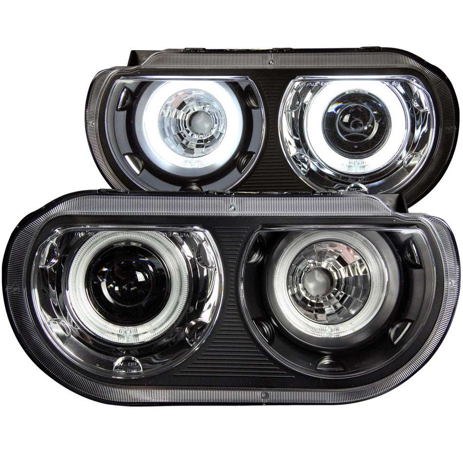 Projector Headlight Set w/Halo For 2008-2014 Dodge Challenger 121308