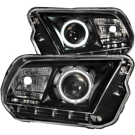 Projector Headlight Set w/Halo For 2010-2014 Ford Mustang 121323