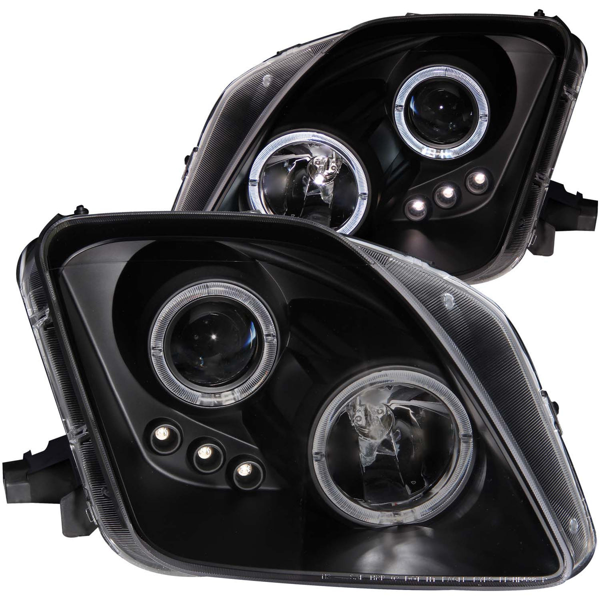 Projector Headlight Set w/Halo For 1997-2001 Honda Prelude 121341