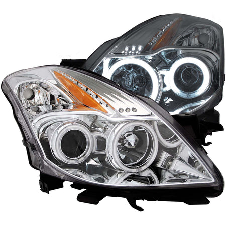 Projector Headlight Set w/Halo For 2008-2010 Nissan Altima 121396