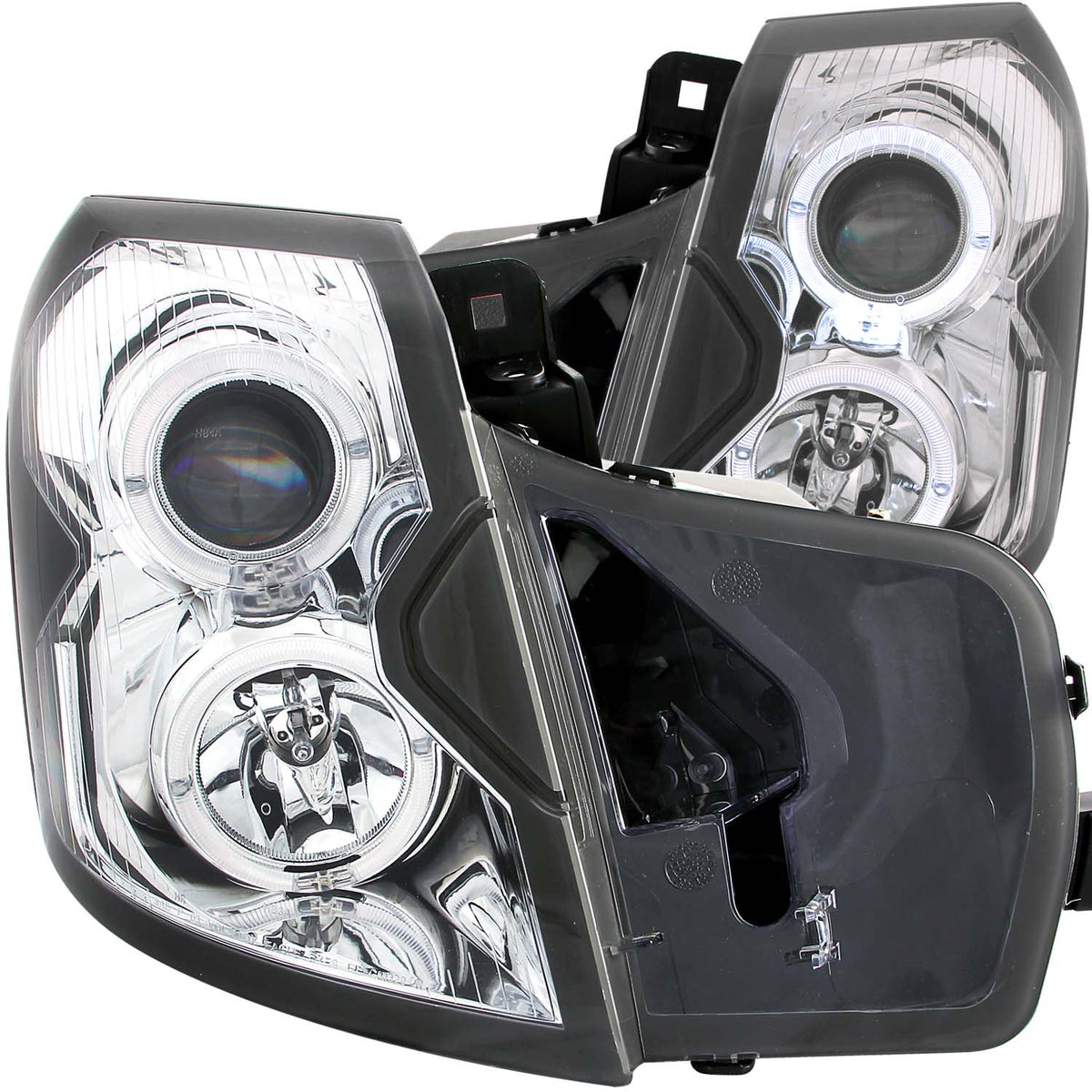 Projector Headlight Set w/Halo For 2003-2007 Cadillac CTS 121416