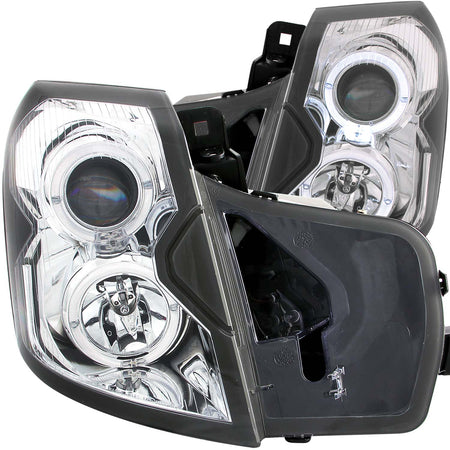 Projector Headlight Set w/Halo For 2003-2007 Cadillac CTS 121416