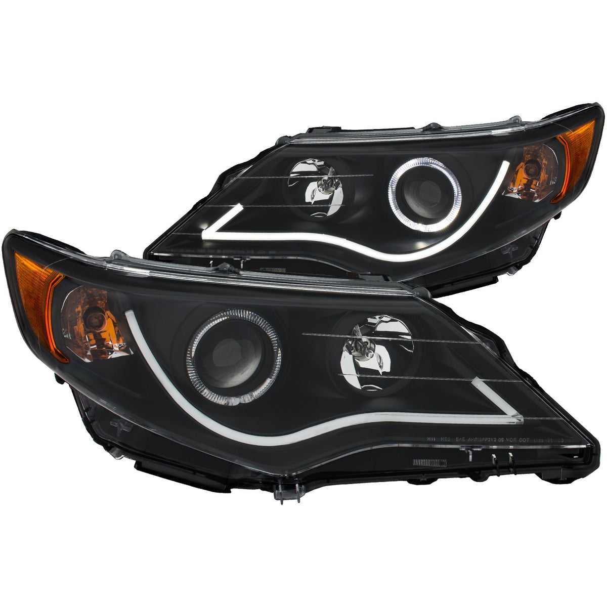 Projector Headlight Set w/Halo For 2012-2013 Toyota Camry 121512