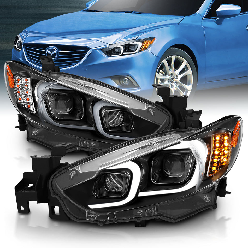 Projector Headlight Set For 2014-2015 Mazda 6 121516