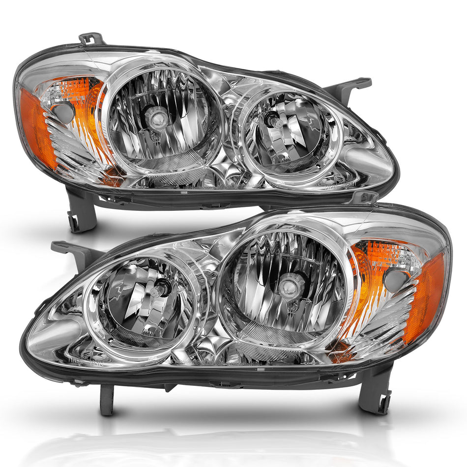 Crystal Headlights For 2005-2008 Toyota Corolla 121540