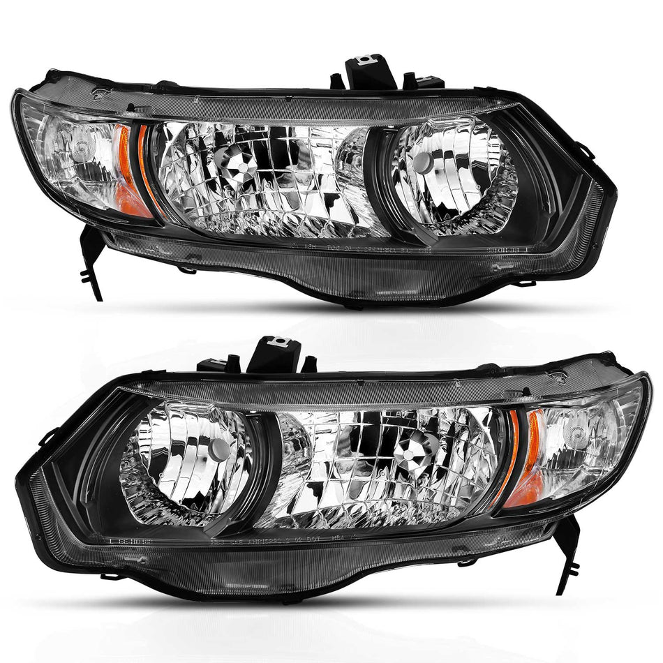 Crystal Headlight For 2006-2009 Honda Civic 121546