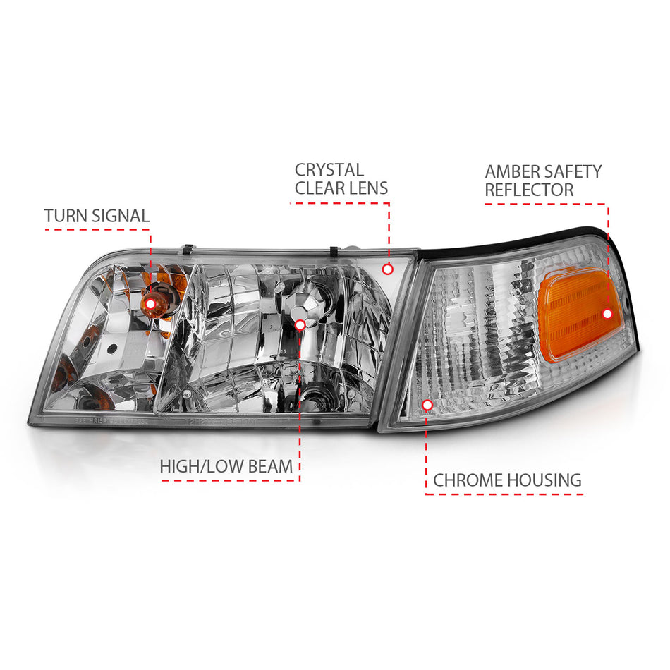 ANZO USA - Crystal Headlights - 121556