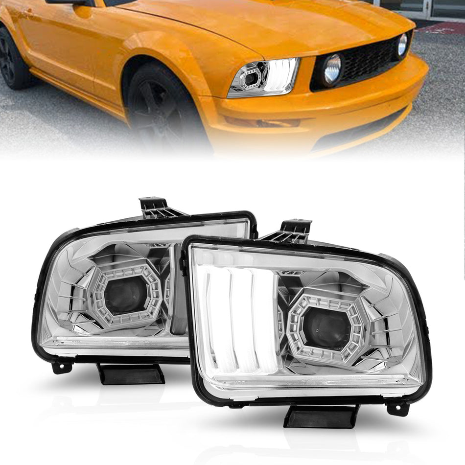Projector Headlight For 2005-2009 Ford Mustang 121567