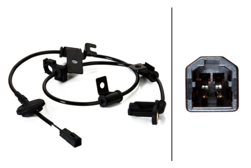 HELLA ABS Wheel Speed Sensor - 230040471