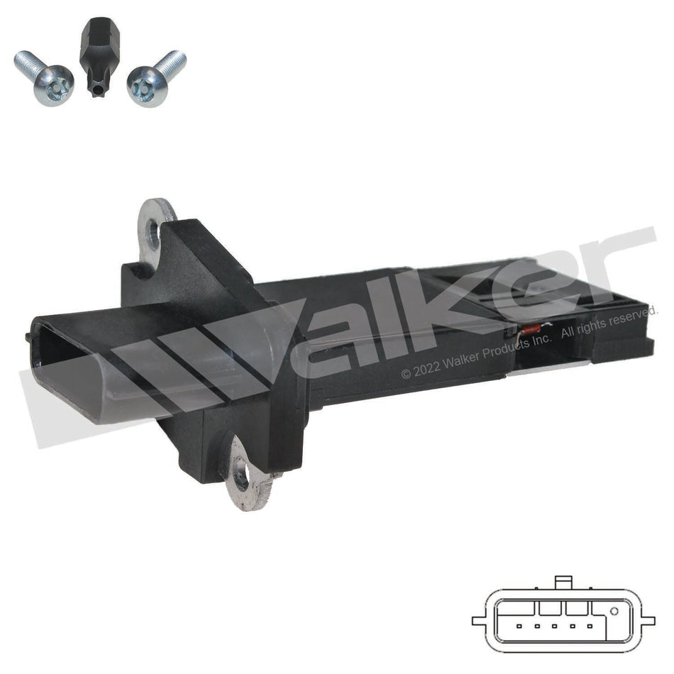 Walker Products Mass Air Flow Sensor - 245-1117