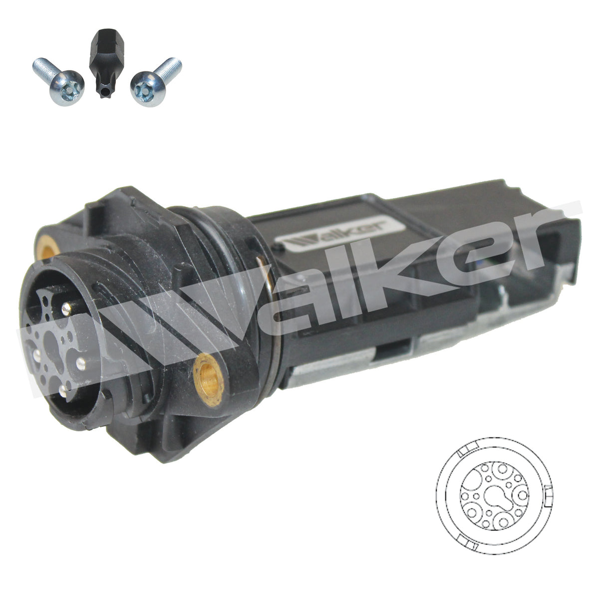 Walker Products Mass Air Flow Sensor - 245-2268