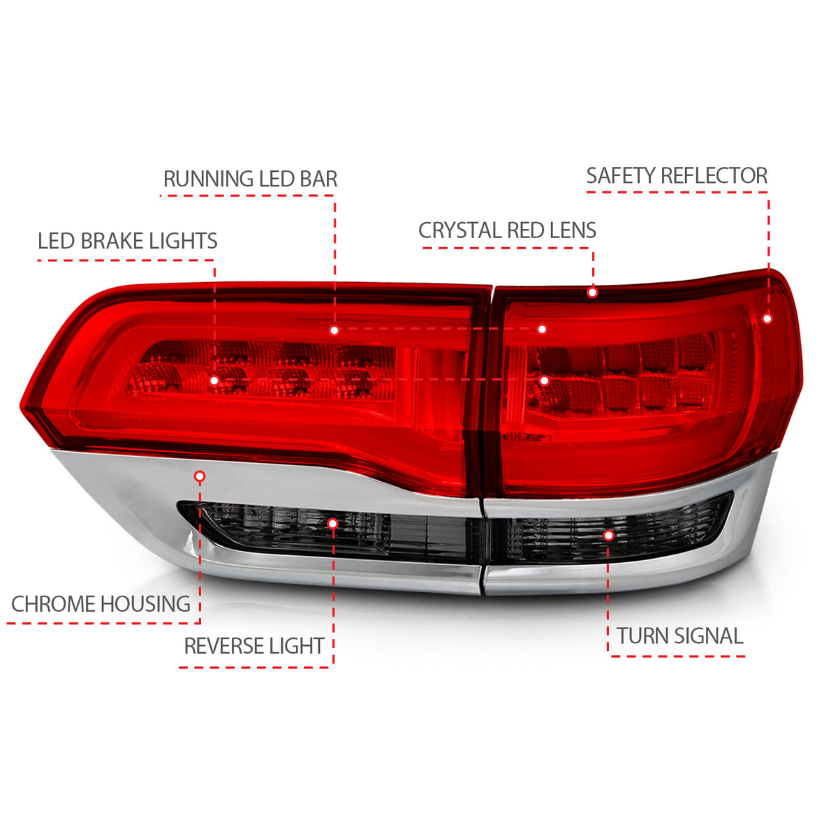 ANZO USA - Tail Light Assembly - 311251