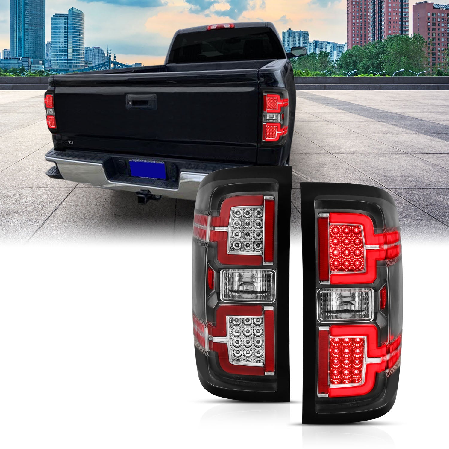 ANZO USA Led Taillights For 2015-2019 GMC Sierra 3500 HD 311289