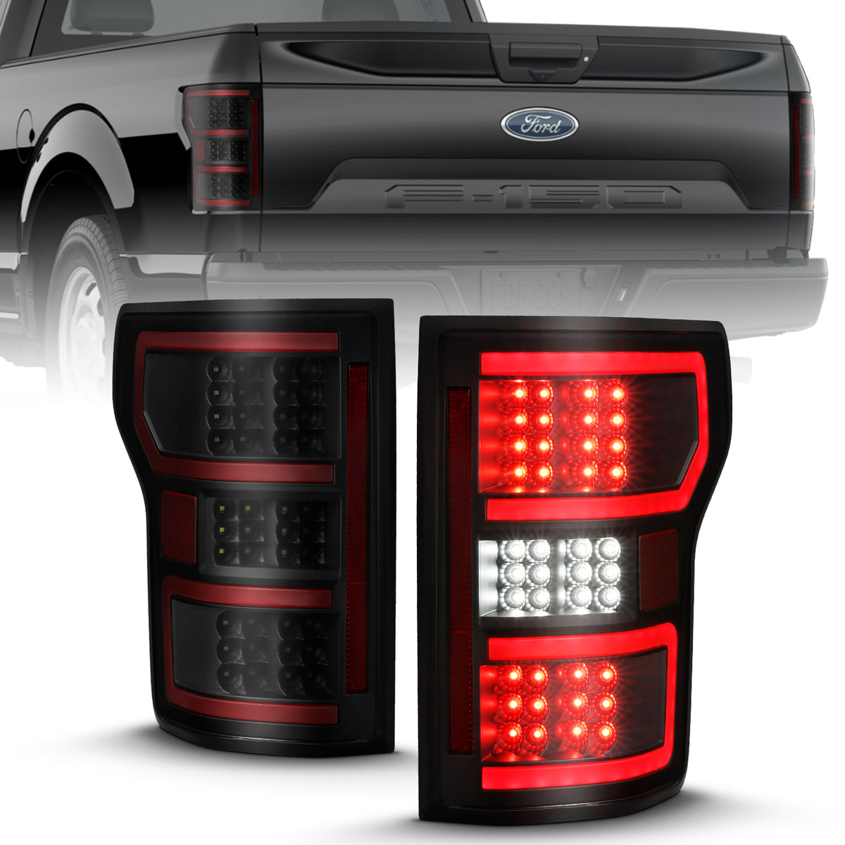LED Tail Lights For 2018-2020 Ford F-150 311314
