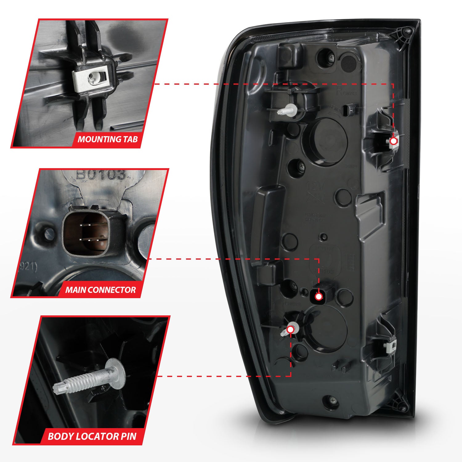 ANZO USA - Tail Light Assembly - 311459