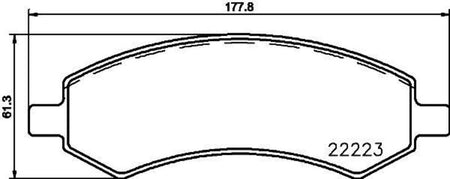 HELLA Brakes DISC BRAKE PAD SET - 355023331