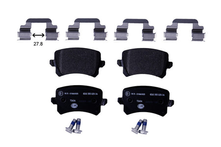 HELLA Brakes DISC BRAKE PAD SET - 355025341