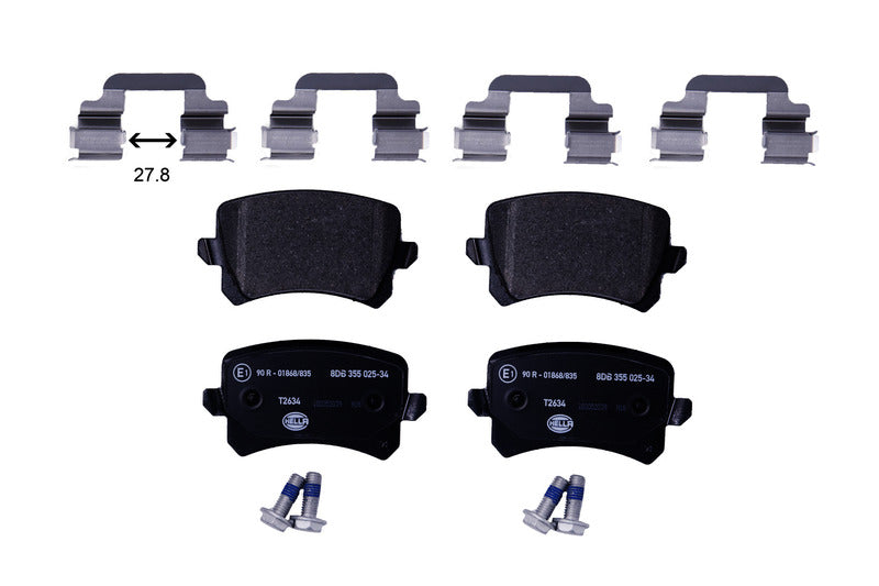 HELLA Brakes DISC BRAKE PAD SET - 355025341