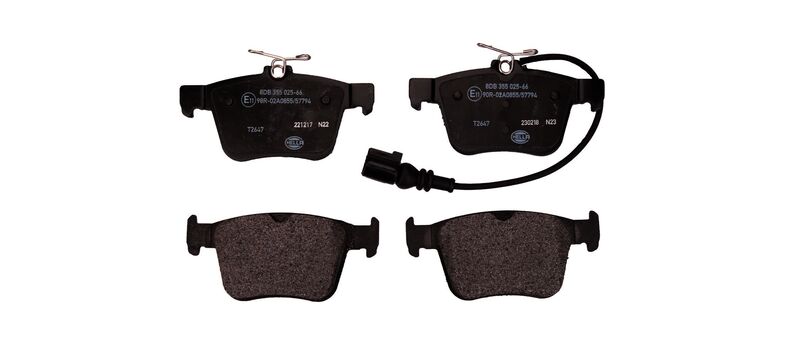 HELLA Brakes DISC BRAKE PAD SET - 355025661