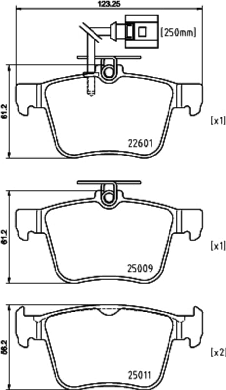 HELLA Brakes DISC BRAKE PAD SET - 355025661