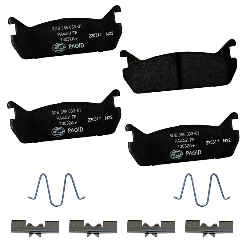 HELLA Brakes Ceramic & Semi-Metallic DISC BRAKE PAD SET - 355033011