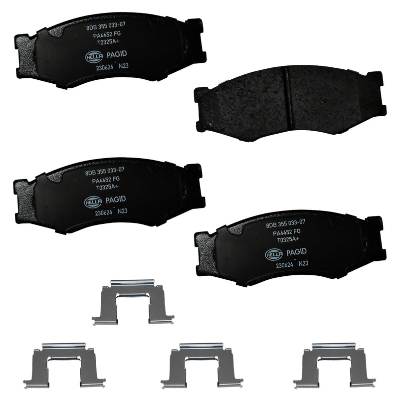 HELLA Brakes Ceramic & Semi-Metallic DISC BRAKE PAD SET - 355033071