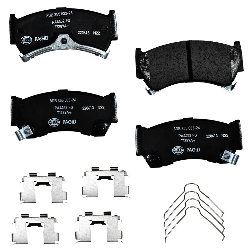 HELLA Brakes Ceramic & Semi-Metallic DISC BRAKE PAD SET - 355033261