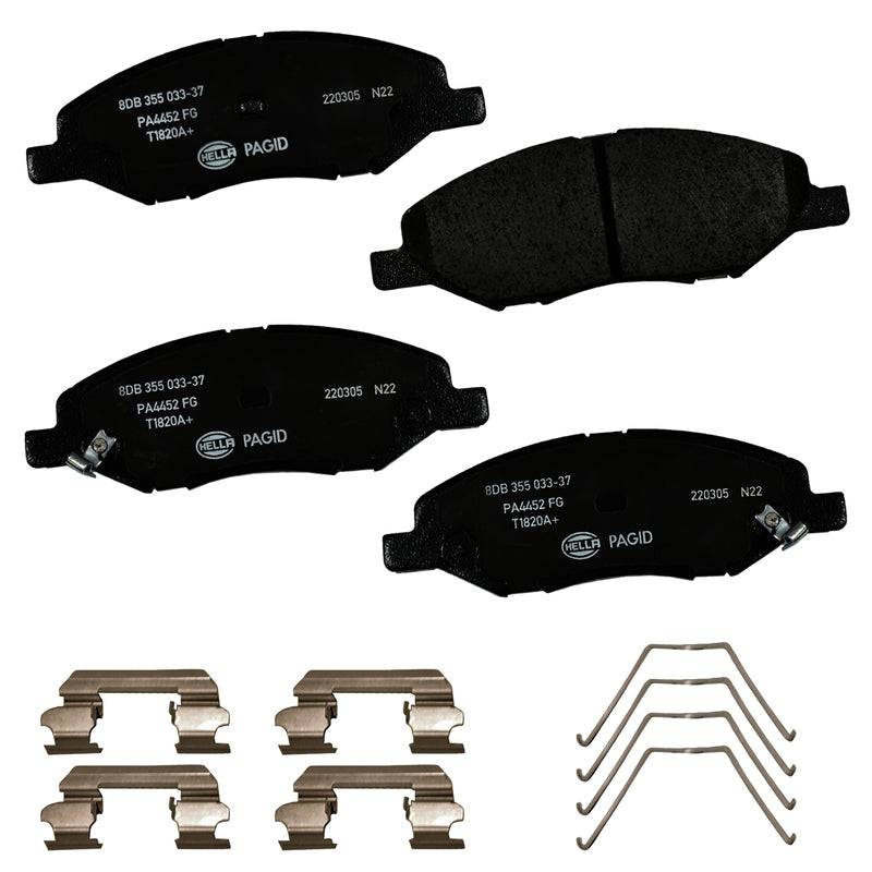 HELLA Brakes Ceramic & Semi-Metallic DISC BRAKE PAD SET - 355033371