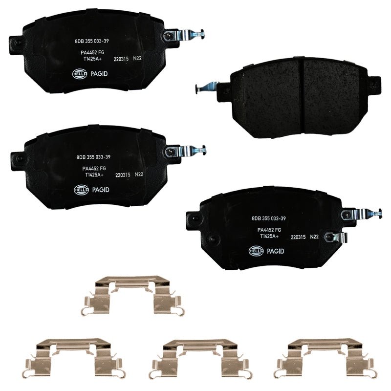 HELLA Brakes Ceramic & Semi-Metallic DISC BRAKE PAD SET - 355033391