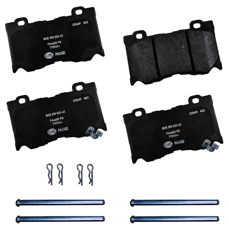 HELLA Brakes Ceramic & Semi-Metallic DISC BRAKE PAD SET - 355033451