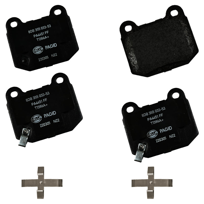 HELLA Brakes Ceramic & Semi-Metallic DISC BRAKE PAD SET - 355033531