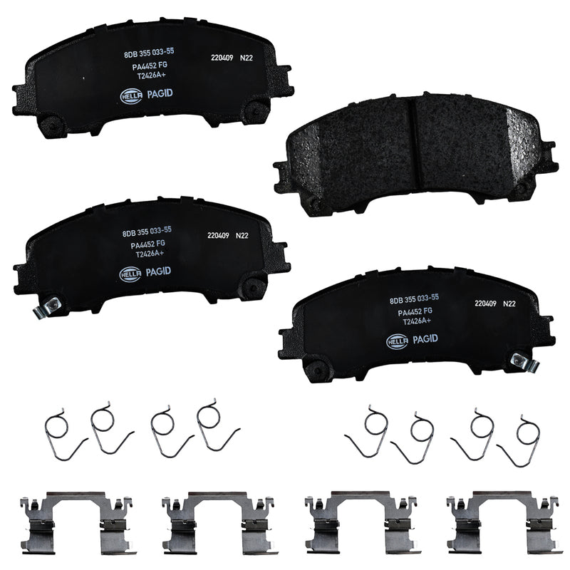 HELLA Brakes Ceramic & Semi-Metallic DISC BRAKE PAD SET - 355033551