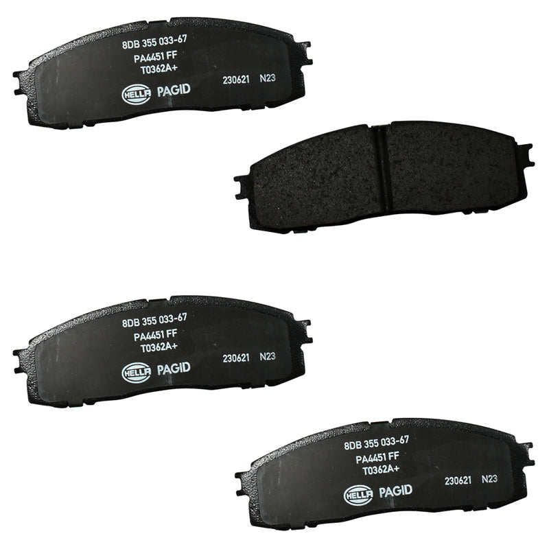HELLA Brakes Ceramic & Semi-Metallic DISC BRAKE PAD SET - 355033571