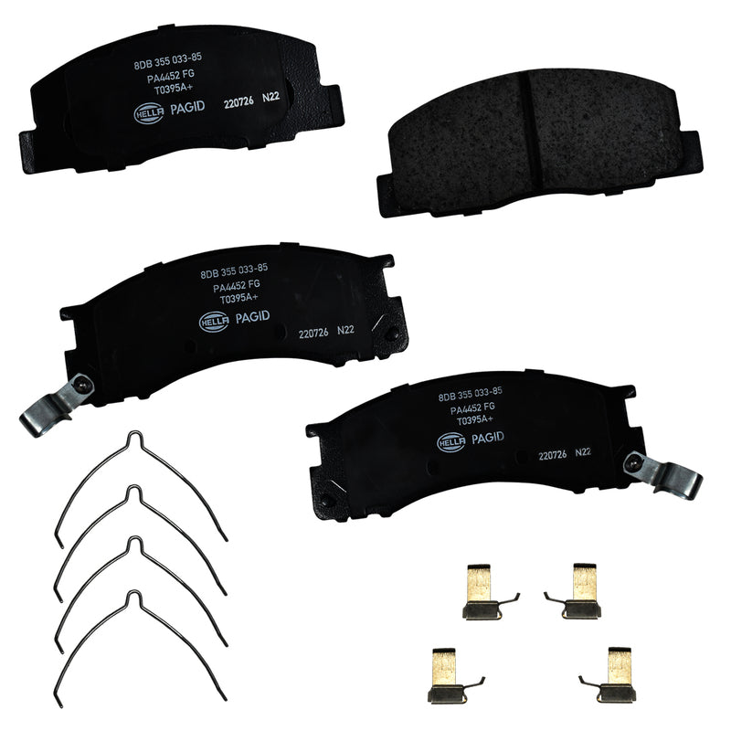 HELLA Brakes Ceramic & Semi-Metallic DISC BRAKE PAD SET - 355033851