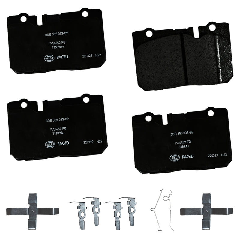 HELLA Brakes Ceramic & Semi-Metallic DISC BRAKE PAD SET - 355033891