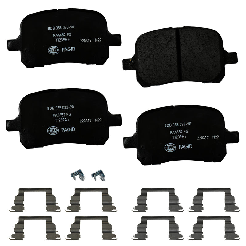 HELLA Brakes Ceramic & Semi-Metallic DISC BRAKE PAD SET - 355033901