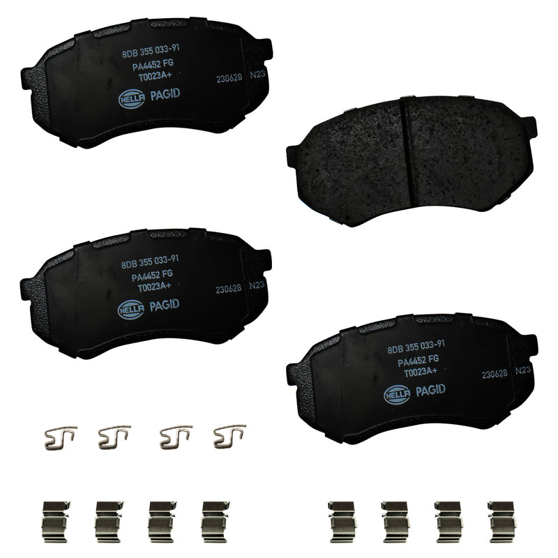 HELLA Brakes Ceramic & Semi-Metallic DISC BRAKE PAD SET - 355033911
