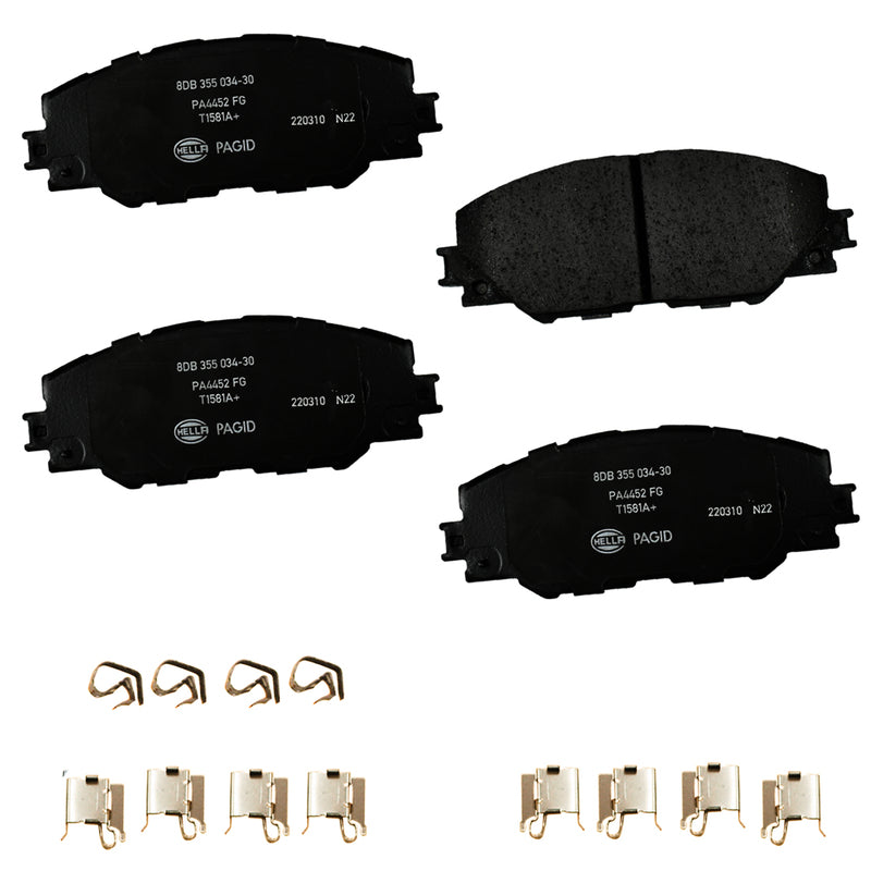 HELLA Brakes Ceramic & Semi-Metallic DISC BRAKE PAD SET - 355034301