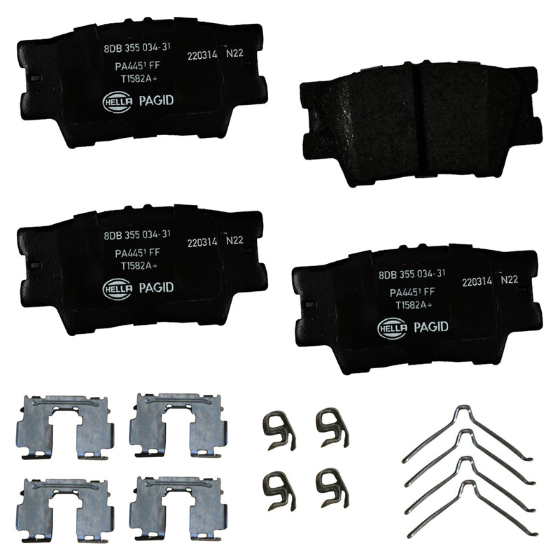 HELLA Brakes Ceramic & Semi-Metallic DISC BRAKE PAD SET - 355034311