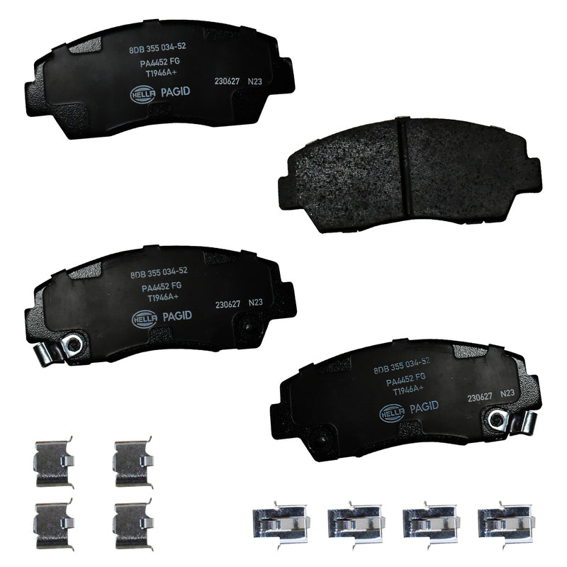 HELLA Brakes Ceramic & Semi-Metallic DISC BRAKE PAD SET - 355034521