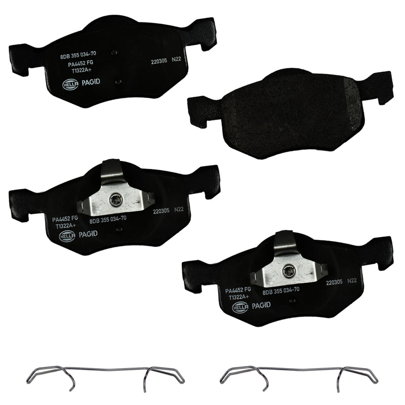 HELLA Brakes Ceramic & Semi-Metallic DISC BRAKE PAD SET - 355034701