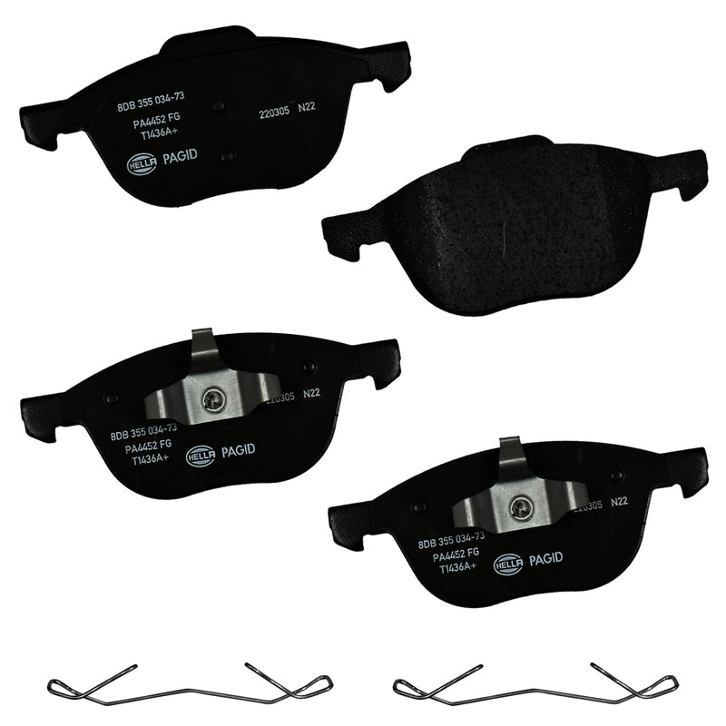 HELLA Brakes Ceramic & Semi-Metallic DISC BRAKE PAD SET - 355034731