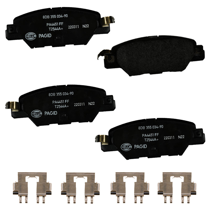 HELLA Brakes Ceramic & Semi-Metallic DISC BRAKE PAD SET - 355034901